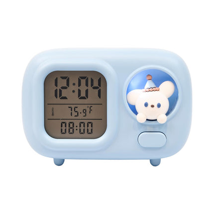 Kawaii digitālais modinātājpulkstenis ar LED naktslampiņu (3 dizaini)