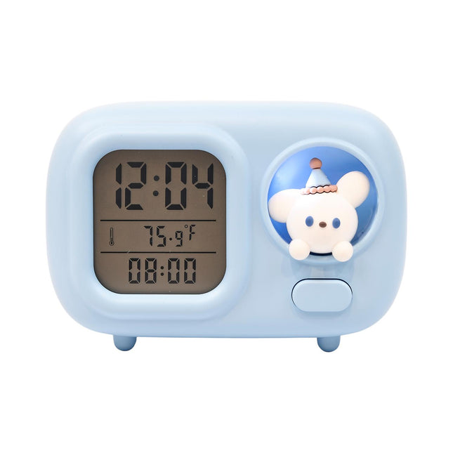 Kawaii digitālais modinātājpulkstenis ar LED naktslampiņu (3 dizaini)