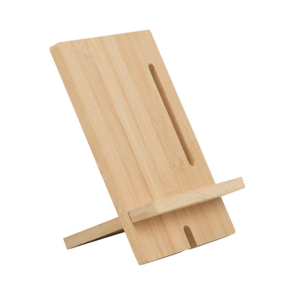 XL bambusa statīvs telefonam un planšetei – 20 × 15 cm