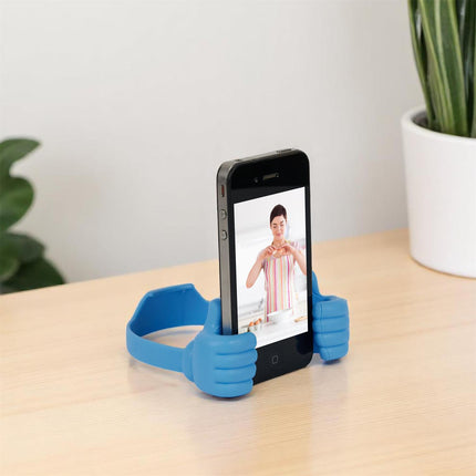 Telefona statīvs ar “īkšķiem” – jautrs un praktisks turētājs viedtālrunim