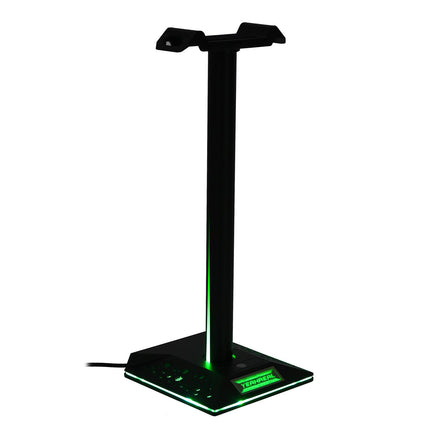 LED Austiņu Turētājs ar USB un Audio Pieslēgvietām