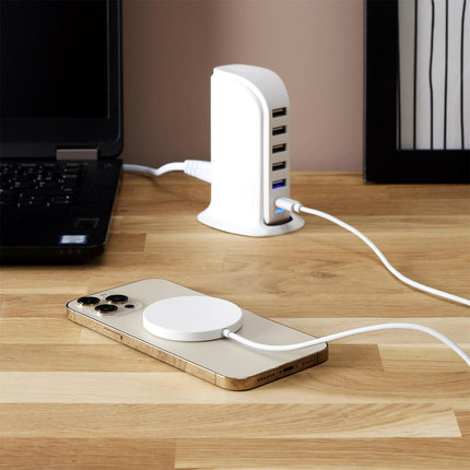 Daudzportu USB Lādētājs ar 6 Pieslēgvietām