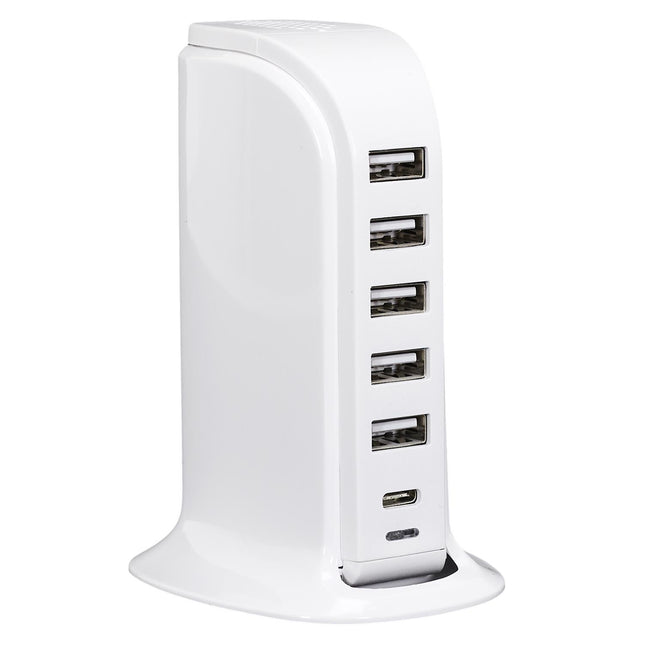 Daudzportu USB Lādētājs ar 6 Pieslēgvietām
