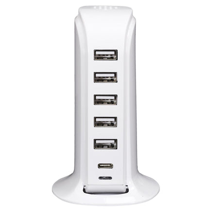 Daudzportu USB Lādētājs ar 6 Pieslēgvietām