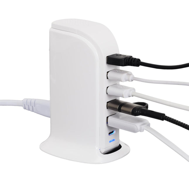 Daudzportu USB Lādētājs ar 6 Pieslēgvietām
