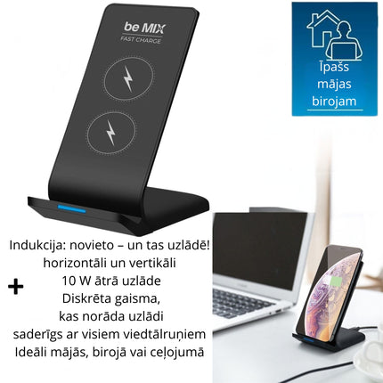 Bezvadu ātrās uzlādes statīvs be MIX – 10W