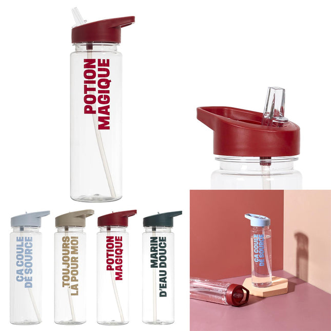 Stilīga ūdens pudele ar tekstu-700ml