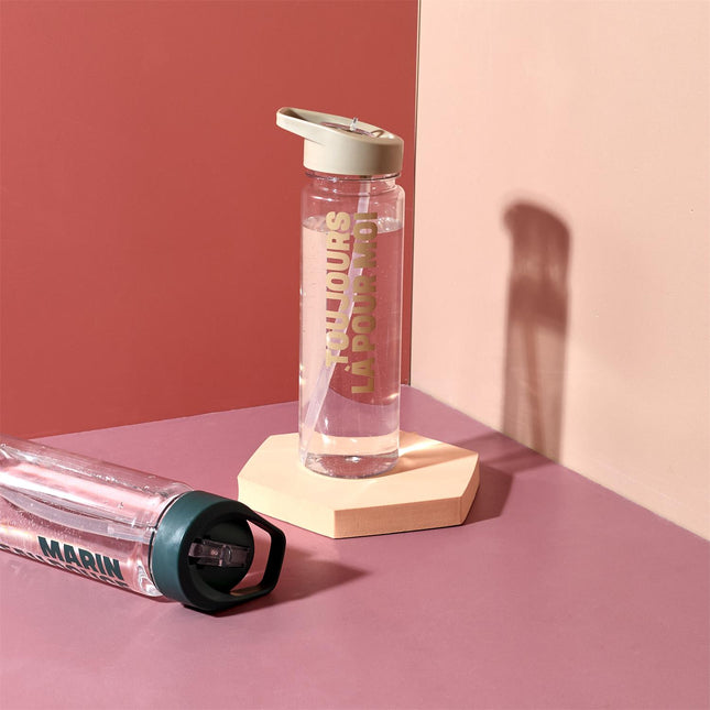 Stilīga ūdens pudele ar tekstu-700ml