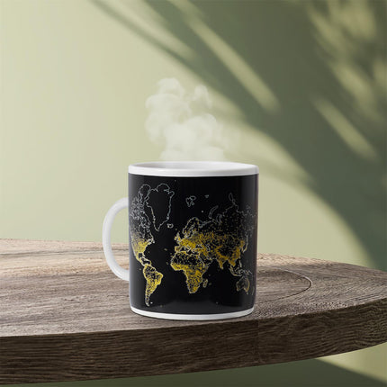 XXL termoreaktīvā krūze “Pasaules karte” – 700 ml