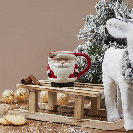 Keramikas Ziemassvētku krūze – brieža, rūķa vai sniegavīra dizains