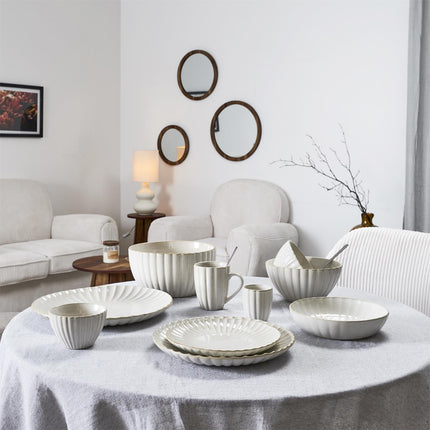 Keramikas bļoda Ø 23,5 cm – VLORA bēšīgā tonī