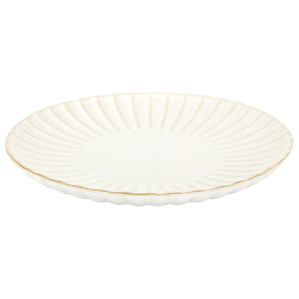 Keramikas šķīvis VLORA – Ø 21.7 cm, bēšīgs tonis