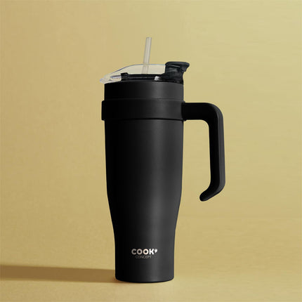 Termokrūze ar rokturi un salmiņu 1,2 L