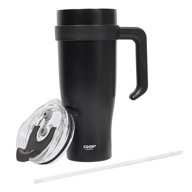 Termokrūze ar rokturi un salmiņu 1,2 L