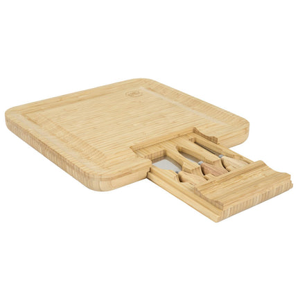 Bambusa siera dēlis ar piederumiem – 33 × 33 cm