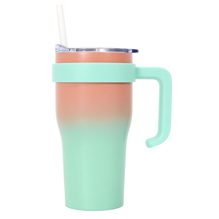 Termokrūze ar rokturi un salmiņu 600 ml