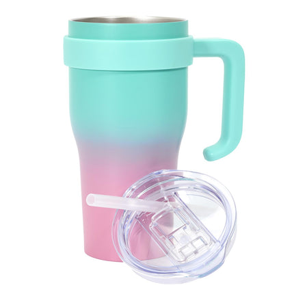 Termokrūze ar rokturi un salmiņu 600 ml