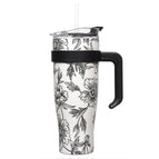 Bēšīga ar smalkiem ziediem