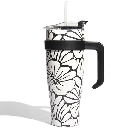 Liela termo krūze ar rokturi un salmiņu – 1,2 L