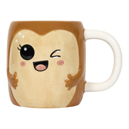 Kawaii stila keramikas krūze