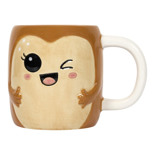 Kawaii stila keramikas krūze