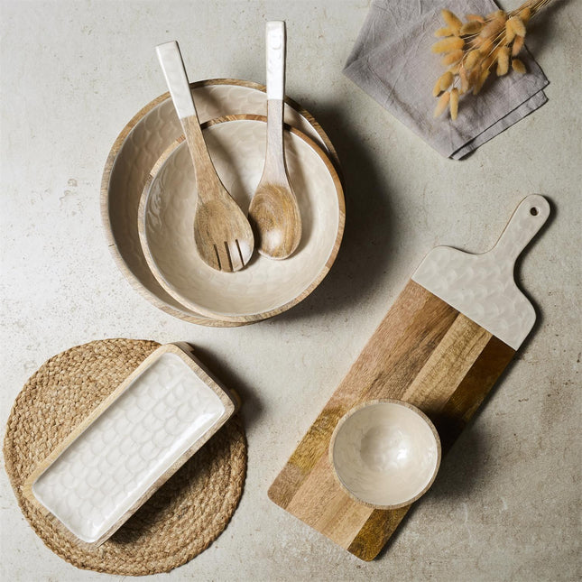 Servēšanas karotes no mango koka