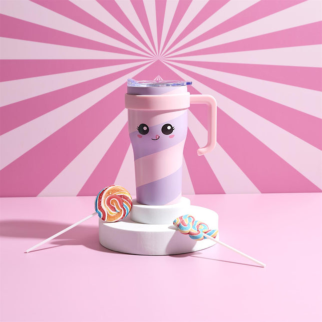 Termo krūze ar vāciņu un rokturi 600ml