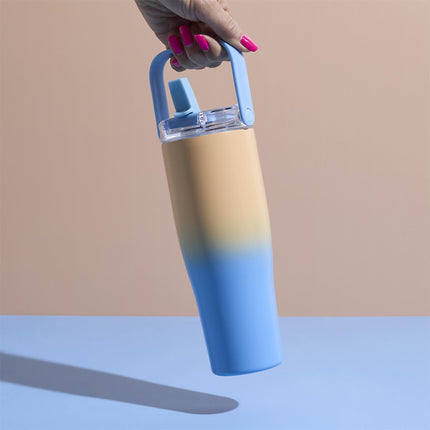 Termo krūze / pudele ar rokturi – dubultsienu, stilīgs dizains 900ml