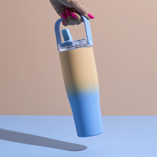 Termo krūze / pudele ar rokturi – dubultsienu, stilīgs dizains 900ml