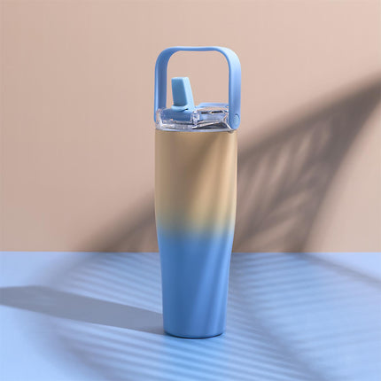 Termo krūze / pudele ar rokturi – dubultsienu, stilīgs dizains 900ml