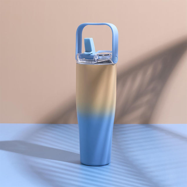 Termo krūze / pudele ar rokturi – dubultsienu, stilīgs dizains 900ml