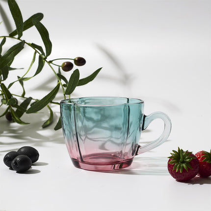 Ombre krāsas stikla krūze 420 ml