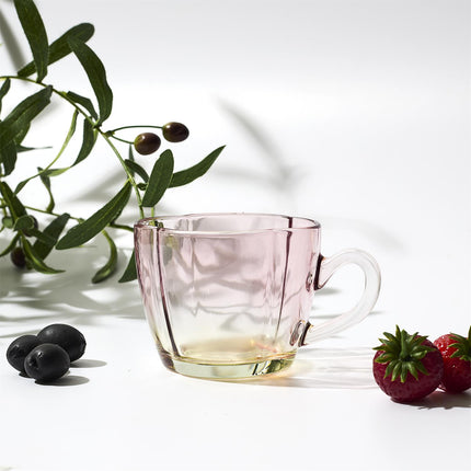 Ombre krāsas stikla krūze 420 ml
