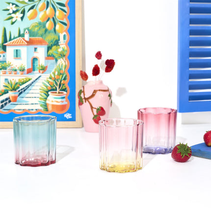 Ombre stikla glāze 280 ml