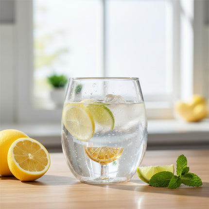 Stikla glāze ar 3D augļa figūriņu 400 ml