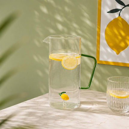 Stikla krūze ar 3D augļa figūriņu 1,5 l