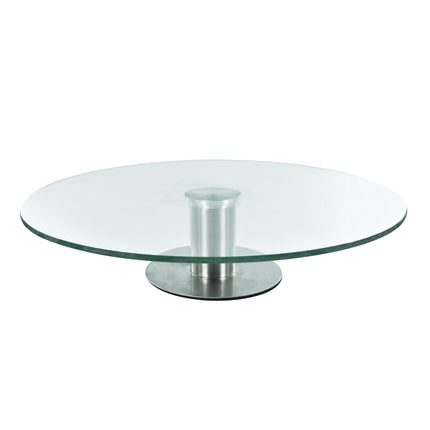 Rotējošs stikla kūku, uzkodu statīvs – 30 cm