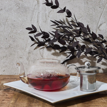 Stikla tējkanna ar nerūsējošā tērauda sietiņu – 700 ml