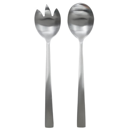 Salātu servēšanas karotes – 2 gab. (nerūsējošais tērauds)