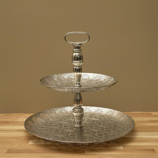 Divstāvu metāla paplāte Ø49