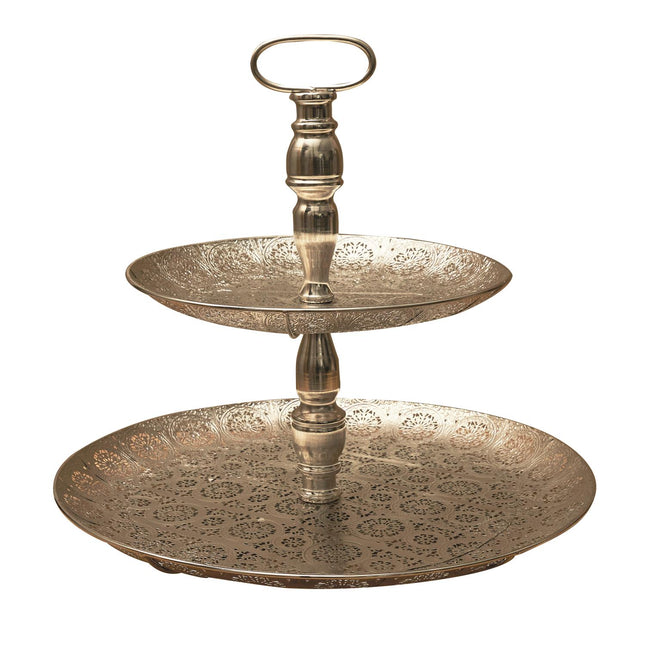 Divstāvu metāla paplāte Ø49