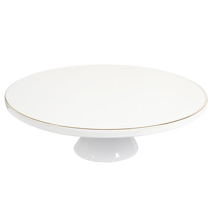 Porcelāna tortes statīvs ar zelta maliņu