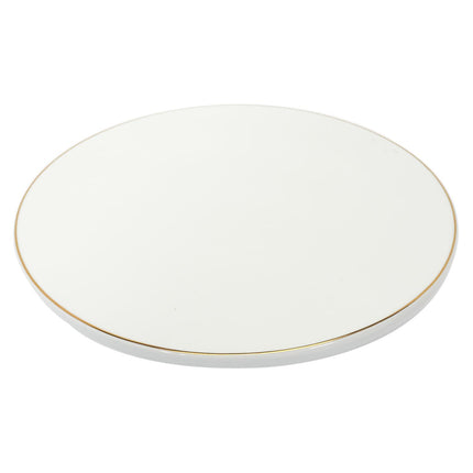 Porcelāna tortes statīvs ar zelta maliņu