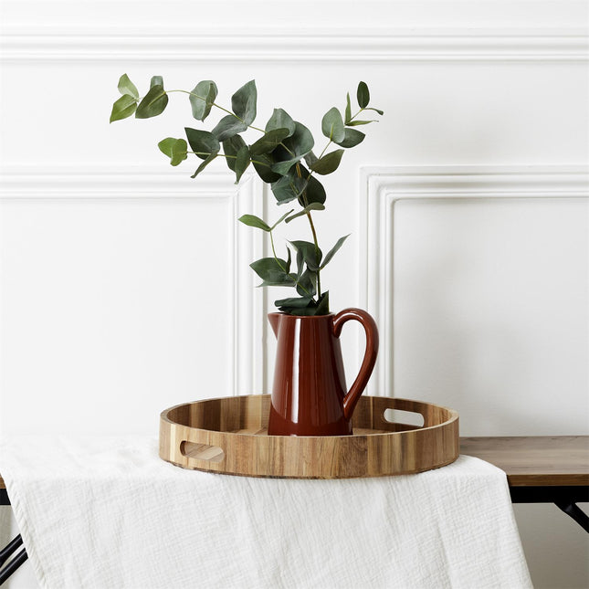 Apaļa koka paplāte – 40 cm