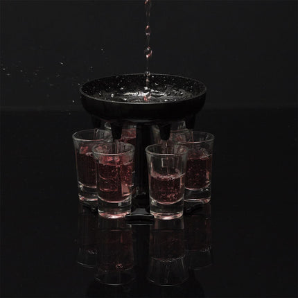 6 glāzīšu dzērienu dozators ballītēm