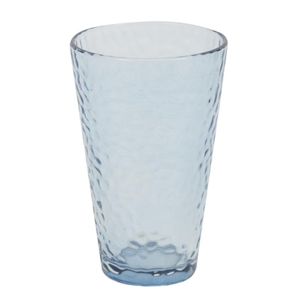 Zila reljefa stikla glāze 340 ml