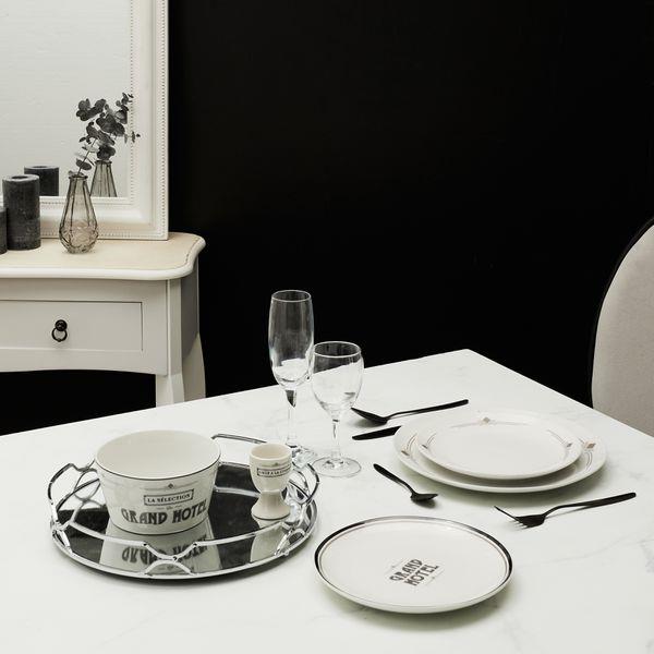 Spoguļpaplāte ar metāla rāmi Ø30 cm (sudraba tonī)