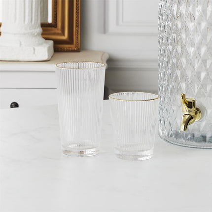 Stikla glāze ar zelta maliņu – 300 ml