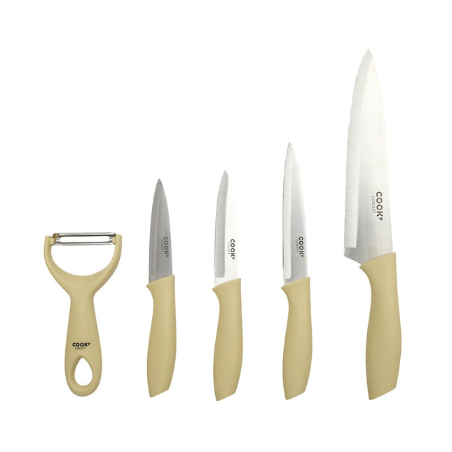 Nažu komplekts ar dārzeņu mizotāju – 4 naži + mizotājs