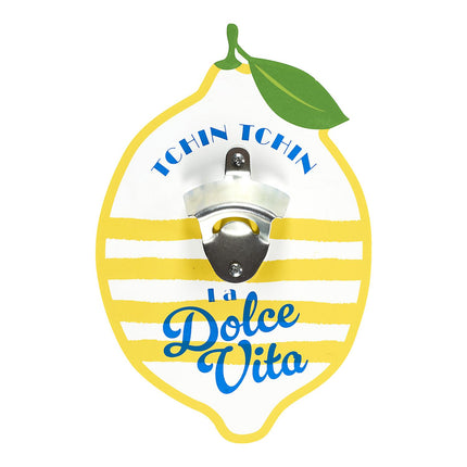 Sienas pudeļu attaisāmais "Dolce Vita" – citrona dizains